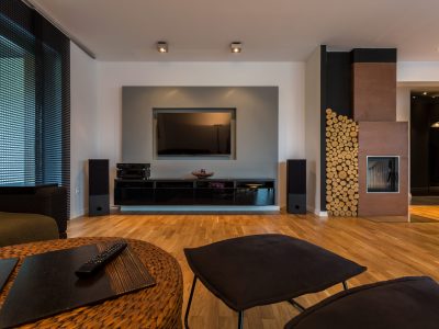 Classy living room in cosy apartment